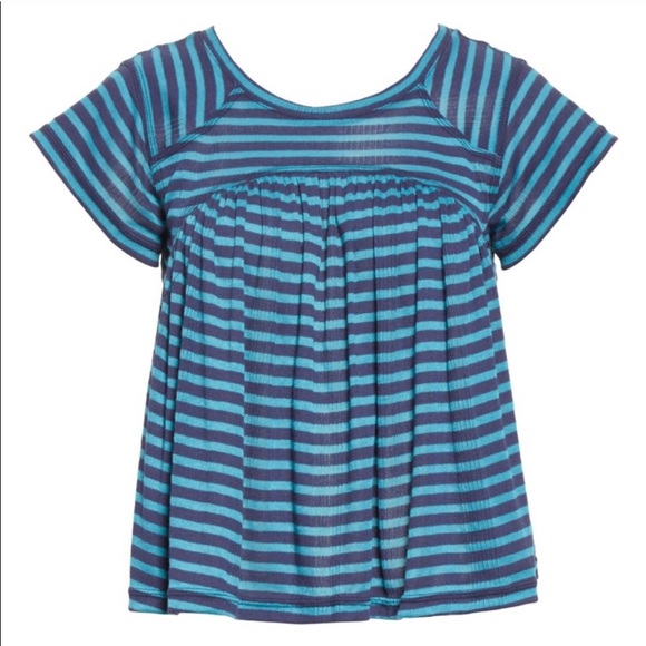 ✨Free People 🦋 JoJo Striped Casual Pullover Top - Picture 5 of 5